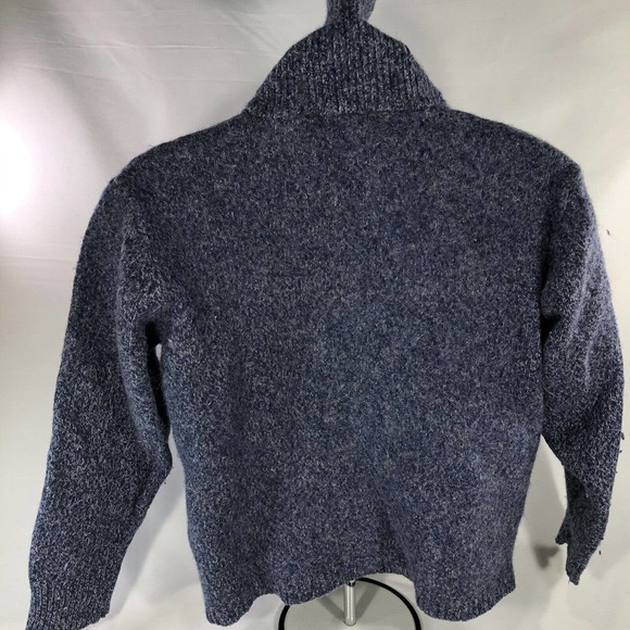 ORVIS SWEATER CARDIGAN LARGE HIGH NECK WOOL BLEND *MISSING 2 BUTTONS LONG SLEEVE - Picture 10 of 15
